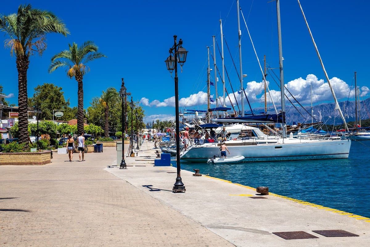 Nydri waterfront in Lefkada